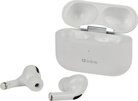 Фото 1/5 Intro BI1800W Plus Bluetooth-гарнитура сенсорная ultra slim, с зар. кейсом, белая