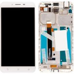 Дисплей (экран) в сборе с тачскрином для Asus ZenFone 3 Max ZC553KL белый с ...
