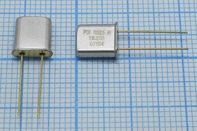 Кварцевый резонатор 19250 кГц, корпус UM1, нагрузочная емкость 20 пФ, точность настройки 10 ppm, стабильность частоты 10/-30~60C ppm/C, марк