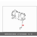Патрубок системы вентиляции картера MERCEDES-BENZ A112 018 04 82