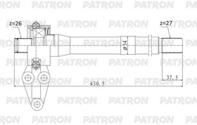 PDS0558, Вал приводной HYUNDAI KIA IX35 / Sportage SL 2.0i AT AWD 14- пром. вал с опорой