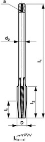Гаечный метчик М 5 Шаг 0.8 мм 115CrV3 119050