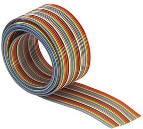 09180067005, Flat Cables SEK/IDC Flat Cable 6pin, color coded, AWG28/7, 1.27mm pitch, UL AWM-style 2651, per foot