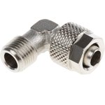 1100 Series Elbow Threaded Adaptor, R 1/8 Male to Push In 8 mm ...