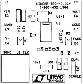 DC048A, Active Filter Development Tools LTC1066-1CSW - 8th Order, DC Accurate, E