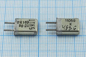 Кварцевый резонатор 11059 кГц, корпус HC25U, марка РК169МА, 1 гармоника, (11059к)