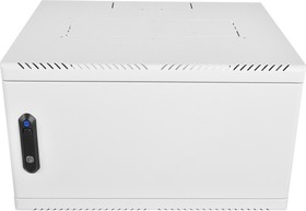Фото 1/10 Шкаф коммутационный ЦМО (ШРН-12.300.1) настенный 12U 600x300мм пер.дв.стал.лист несъемн.бок.пан. 100кг серый