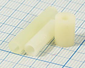 Стойка для печатных плат LED-10 (ф7-3х10), пластик; №4728 втулка 10\d4,2\D5,0\\пл\ ВД5х3,2х10