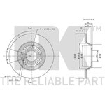 202546, Диск тормозной VW SHARAN 95-10, FORD GALAXY 95-06, SEAT ALHAMBRA 96-10,