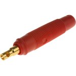 931804701, Red Female Banana Socket, 4 mm Connector, Solder Termination, 16A ...