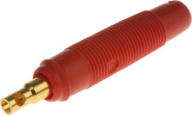 Фото 1/2 931804701, Red Female Banana Socket, 4 mm Connector, Solder Termination, 16A, 30 V ac, 60V dc, Gold