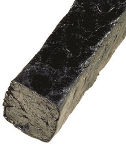 PAC03222000650008, Solid Exfoliated Graphite Gland Packing, 6.5 mm, 20m/s rotary speed, 280 bar max