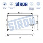 Радиатор кондиционера STRON STC0039 HONDA Civic VIII (FD; FA; FN; FK)