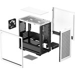 Корпус Deepcool CH370 WH без БП, боковое окно (закаленное стекло), белый, mATX