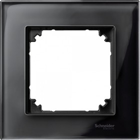 Фото 1/4 Schneider Electric Merten SM M-Elegance Стекло Черное кальцит Рамка 1-ая