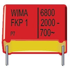 FKP1T012204F00MSSD, Capacitor, 2.2nF, 650VAC, 1.6kVDC, 20%