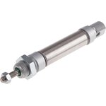Pneumatic Roundline Cylinder - 16mm Bore, 25mm Stroke, ISO 6432 Series, Double Acting