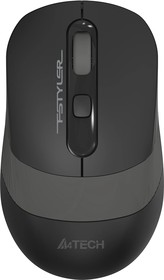 Фото 1/6 Мышь A4Tech Fstyler FG10S черный/серый оптическая (2000dpi) silent беспроводная USB для ноутбука (4but)
