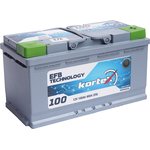 6СТ100(0) SMF600500, Аккумулятор KORTEX EFB 100А/ч обратная полярность
