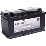 6СТ95(0) AGM595901, Аккумулятор KORTEX AGM 95А/ч обратная полярность