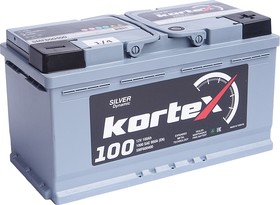 6СТ100(0) SMF600400, Аккумулятор KORTEX SILVER Dynamic 100А/ч обратная полярность