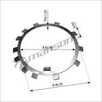 700.180, Шайба MERCEDES ступицы стопорная MANSONS