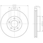 92121605, Диск тормозной VW TOUAREG 02-, PORSCHE CAYENNE 03-,