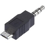 CLB-JL-8149, Переходник разъема, USB Micro, 4 вывод(-ов), Штекер ...