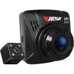 Видеорегистратор Artway AV-398 GPS Dual Compact черный 12Mpix 1080x1920 1080p 170гр. GPS