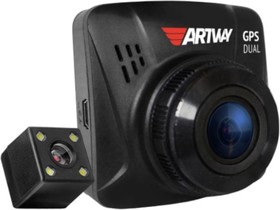 Фото 1/4 Видеорегистратор Artway AV-398 GPS Dual Compact черный 12Mpix 1080x1920 1080p 170гр. GPS