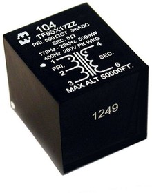 104B, Audio Transformers / Signal Transformers Audio transformer, potted, primary 150ohms , secondary 80000 ohms