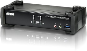 Квм переключатель ATEN 2-Port USB 3.0 4K DisplayPort KVMP™ Switch (Cables included)