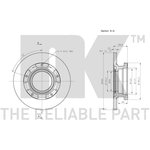 202579, 202579NK_диск тормозной задний!\ Ford Transit all 06