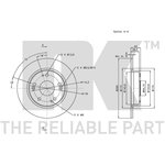 202641, 202641NK_диск тормозной задний!\ Honda Civic VII 1.3/1.4/1.8/2.2CTDi 06