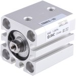 CDQSB16-10D, Pneumatic Compact Cylinder - 16mm Bore, 10mm Stroke, CQS Series ...