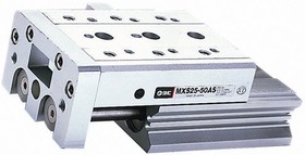 MXS6-20, Pneumatic Guided Cylinder - 6mm Bore, 20mm Stroke, MXS Series, Double Acting