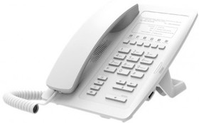 Фото 1/4 Гостиничный IP телефон Fanvil белый, 2 порта 10/100 Мбит, PoE, сменные панели логотипов, без дисплея,без б/п