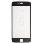 Защитное стекло "LP" для iPhone 6/6s 4D, гибридное стекло, акриловая рамка(черное)