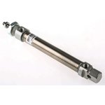 Pneumatic Roundline Cylinder - 20mm Bore, 100mm Stroke, ISO 6432 Series ...