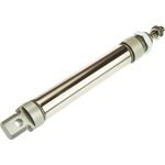 Pneumatic Roundline Cylinder - 25mm Bore, 100mm Stroke, ISO 6432 Series ...