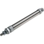Pneumatic Roundline Cylinder - 25mm Bore, 160mm Stroke, ISO 6432 Series ...
