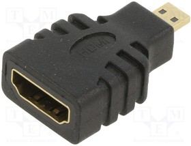 KABADA HDMI/HDMI AL-OEM-53, Adapter; HDMI socket,micro HDMI plug; black