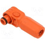 DS1168-01-120FREYX, Plug; DC supply; female; PIN: 1; for cable; crimped; orange; 1kV