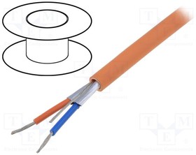 70100E.00500, Wire; 1x2x18AWG; PROFIBUS,data transmission; stranded; Cu; PVC