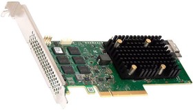 Фото 1/5 Контроллер Broadcom/LSI 9560-8I SGL (05-50077-01) (PCIe 4.0 x8 LP) Tri-Mode SAS/SATA/NVMe 12G, RAID 0,1,5,6,10,50,60, 8port(1*int SFF8654),