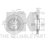 203630, 203630NK_диск тормозной передний!\ Opel Astra 1.6-2.2TD 97