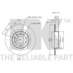 203646, Диск тормозной OPEL SIGNUM 03-, VECTRA C 02-, CITROEN BX 89-91 ...