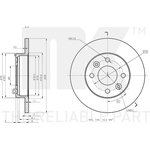 203938, 203938NK_диск тормозной передний!\ Dacia Logan 1.4-1.6i/1.5dCi 04