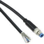 2273006-1, Sensor Cables / Actuator Cables 4pos PUR 1.5m M8 strt plug pig shld