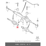 1370710, Тяга рулевая правая| \Ford Transit 06-14